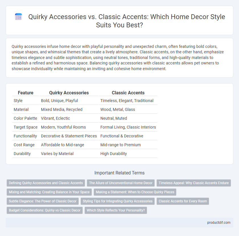 Quirky Accessories vs. Classic Accents: Which Home Decor Style Suits You Best?
