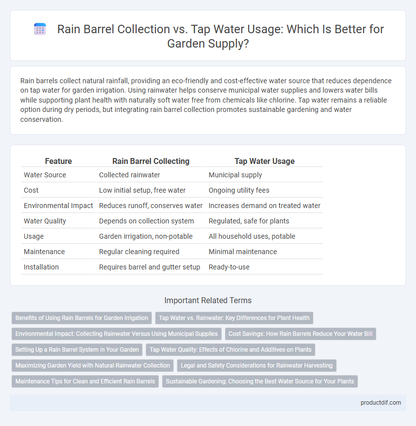 Rain Barrel Collection vs. Tap Water Usage: Which Is Better for Garden Supply?
