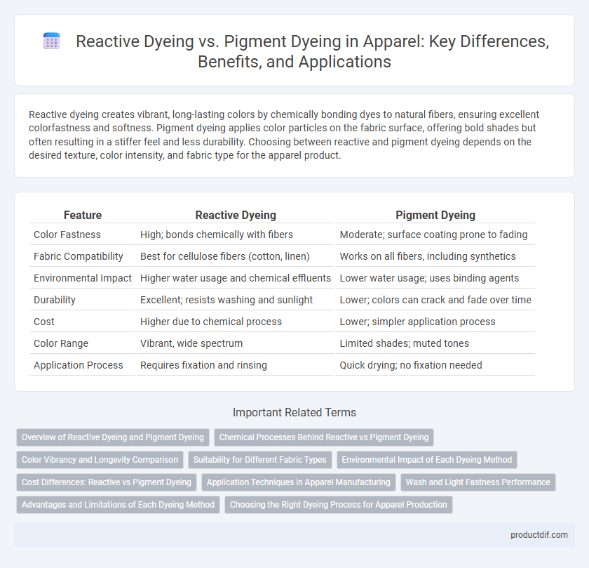 Reactive Dyeing vs. Pigment Dyeing in Apparel: Key Differences, Benefits, and Applications