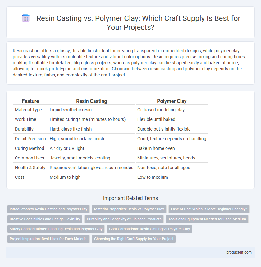 Resin Casting vs. Polymer Clay: Which Craft Supply Is Best for Your Projects?