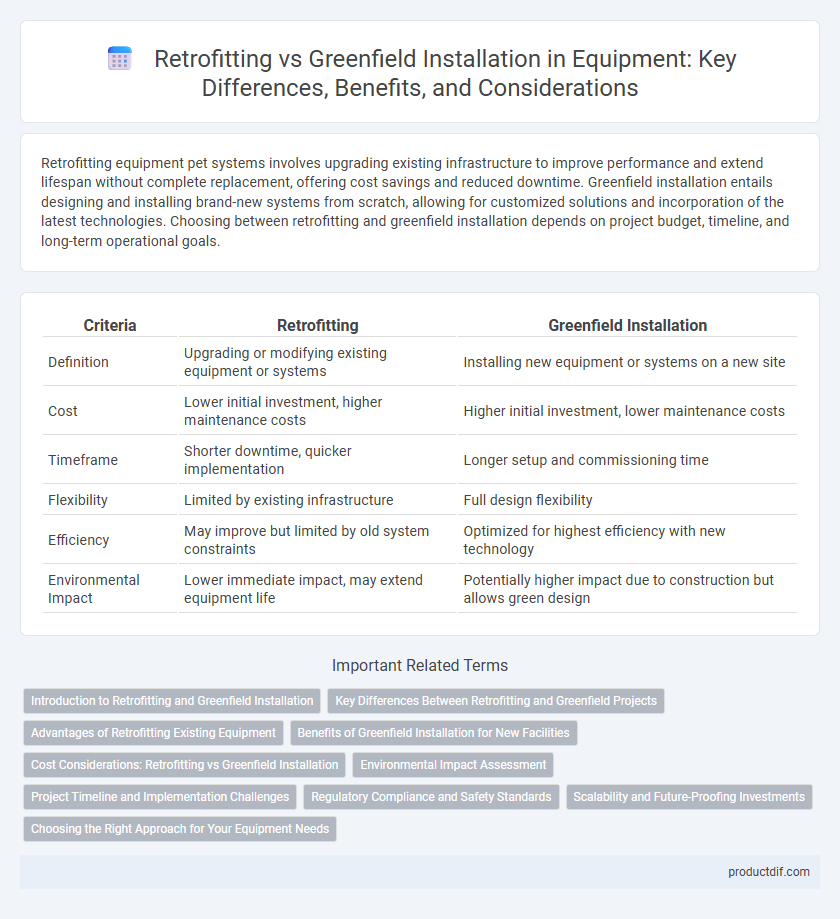 Retrofitting vs Greenfield Installation in Equipment: Key Differences, Benefits, and Considerations