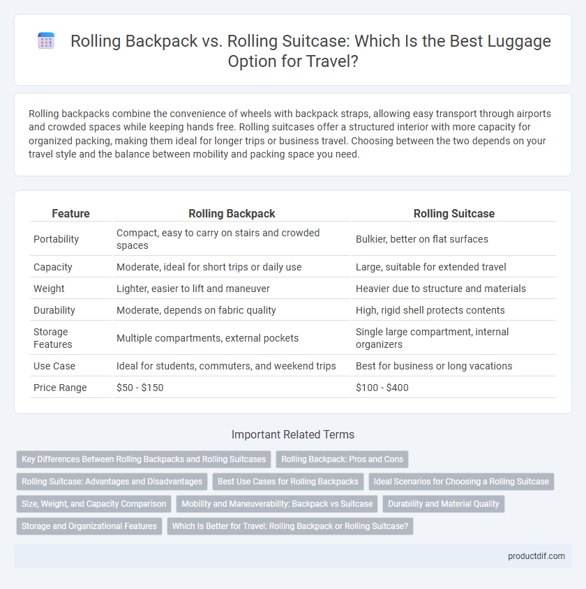 Rolling Backpack vs. Rolling Suitcase: Which Is the Best Luggage Option for Travel?