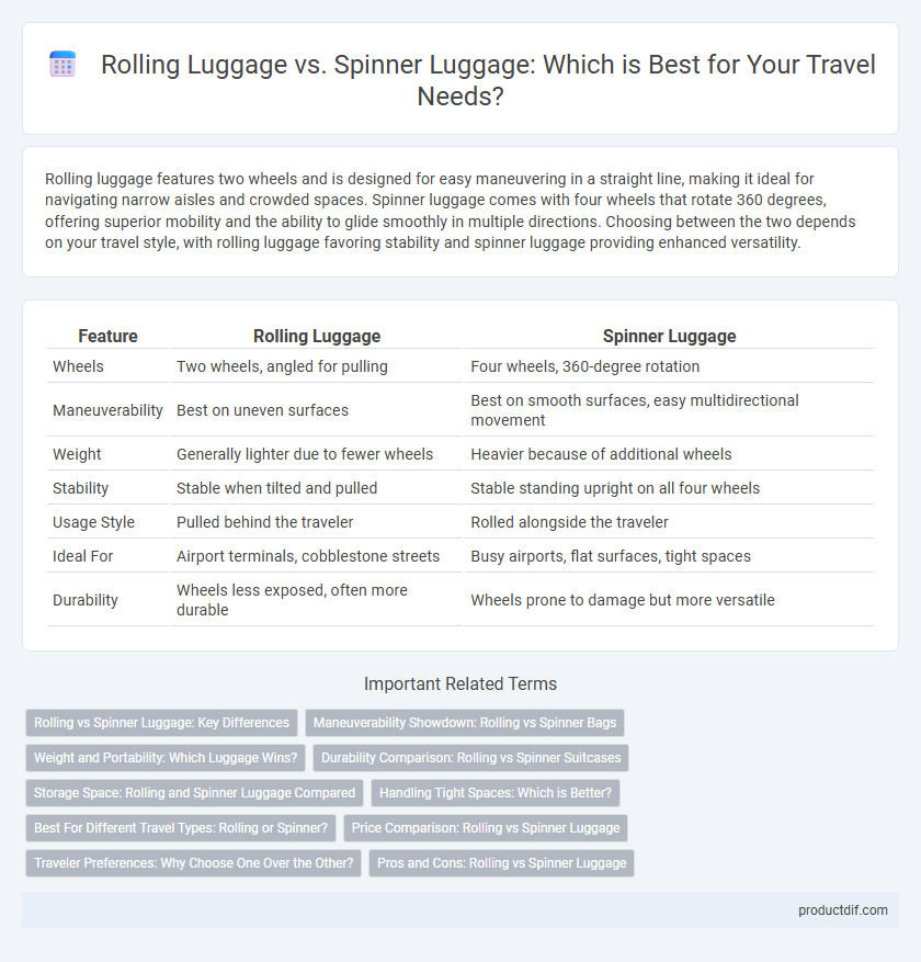 Rolling Luggage vs. Spinner Luggage: Which is Best for Your Travel Needs?