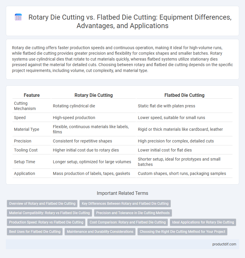 Rotary Die Cutting vs. Flatbed Die Cutting: Equipment Differences, Advantages, and Applications