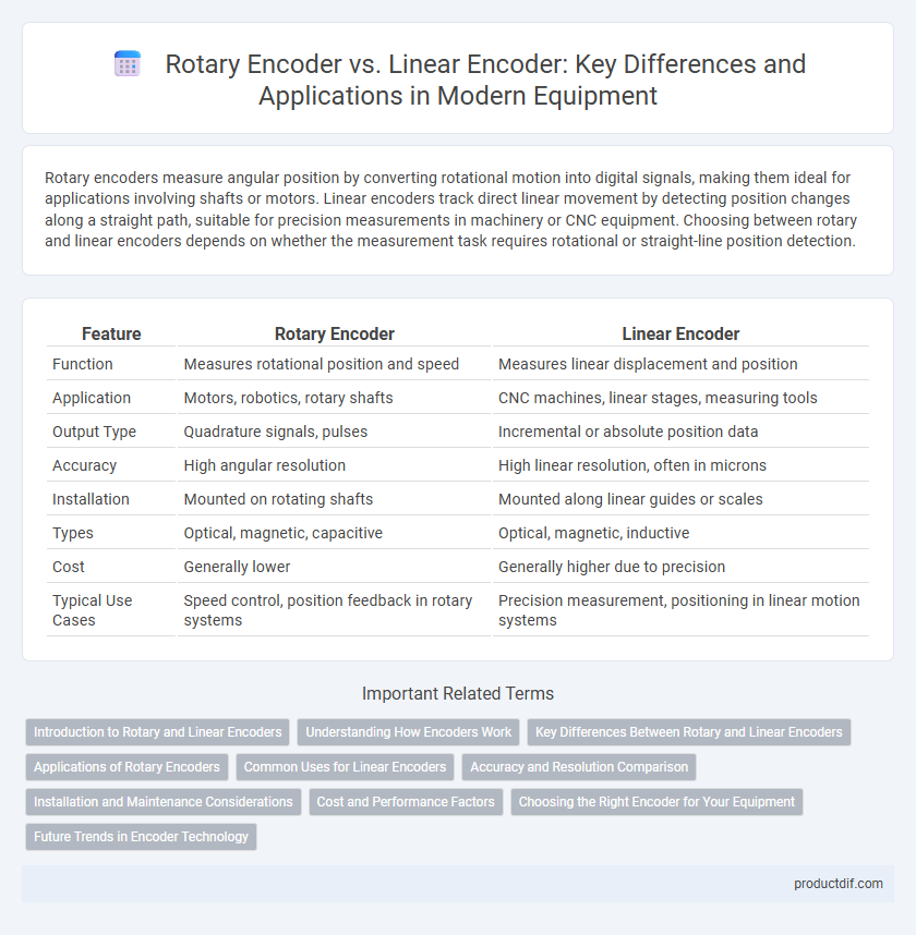 Rotary Encoder vs. Linear Encoder: Key Differences and Applications in Modern Equipment