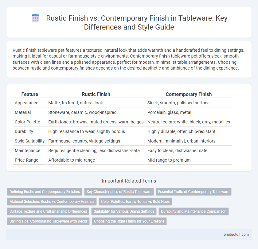 Rustic Finish vs. Contemporary Finish in Tableware: Key Differences and Style Guide