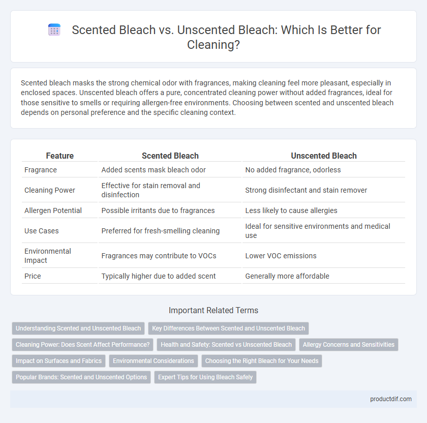 Scented Bleach vs. Unscented Bleach: Which Is Better for Cleaning?