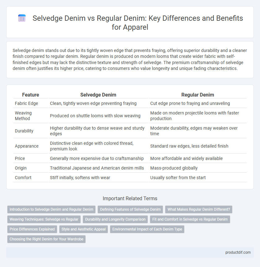 Selvedge Denim vs Regular Denim: Key Differences and Benefits for Apparel