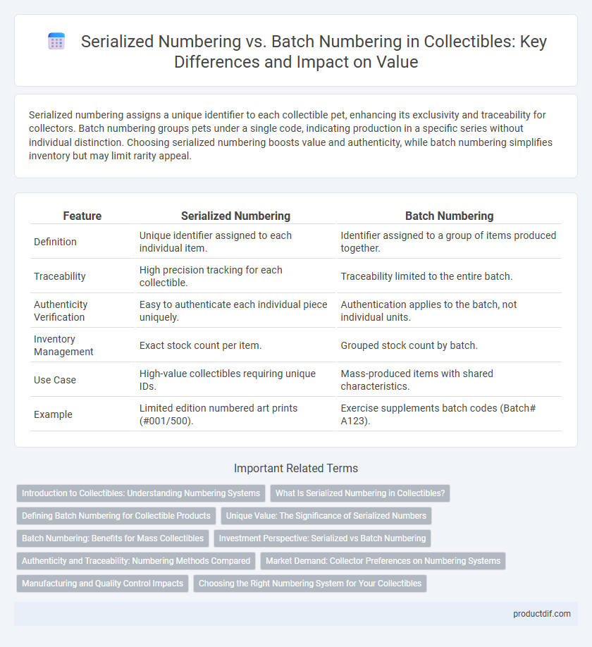Serialized Numbering vs. Batch Numbering in Collectibles: Key Differences and Impact on Value