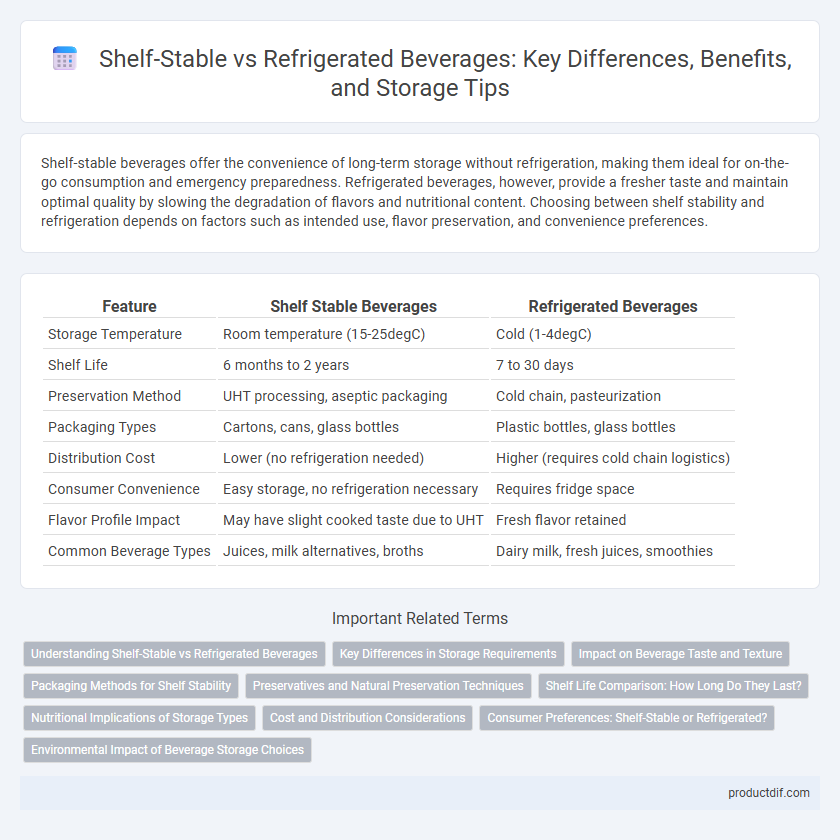 Shelf-Stable vs Refrigerated Beverages: Key Differences, Benefits, and Storage Tips