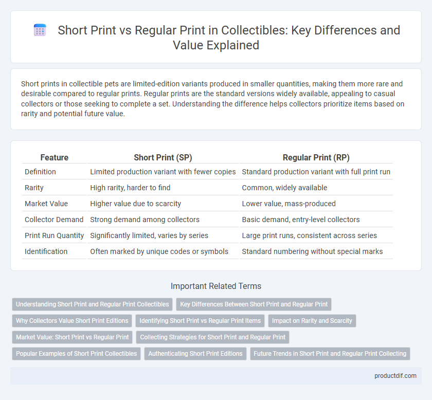 Short Print vs Regular Print in Collectibles: Key Differences and Value Explained