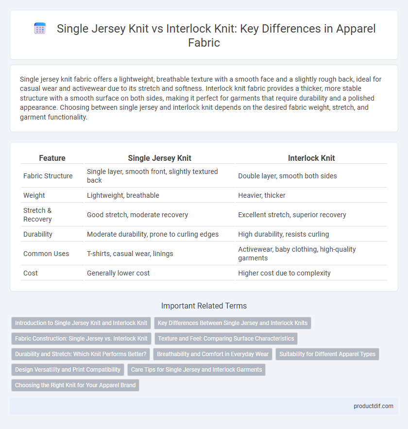 Single Jersey Knit vs Interlock Knit: Key Differences in Apparel Fabric