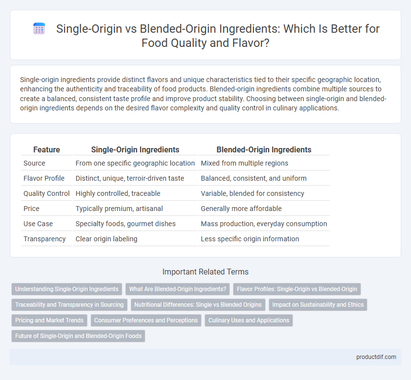 Single-Origin vs Blended-Origin Ingredients: Which Is Better for Food Quality and Flavor?
