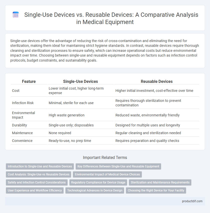 Single-Use Devices vs. Reusable Devices: A Comparative Analysis in Medical Equipment