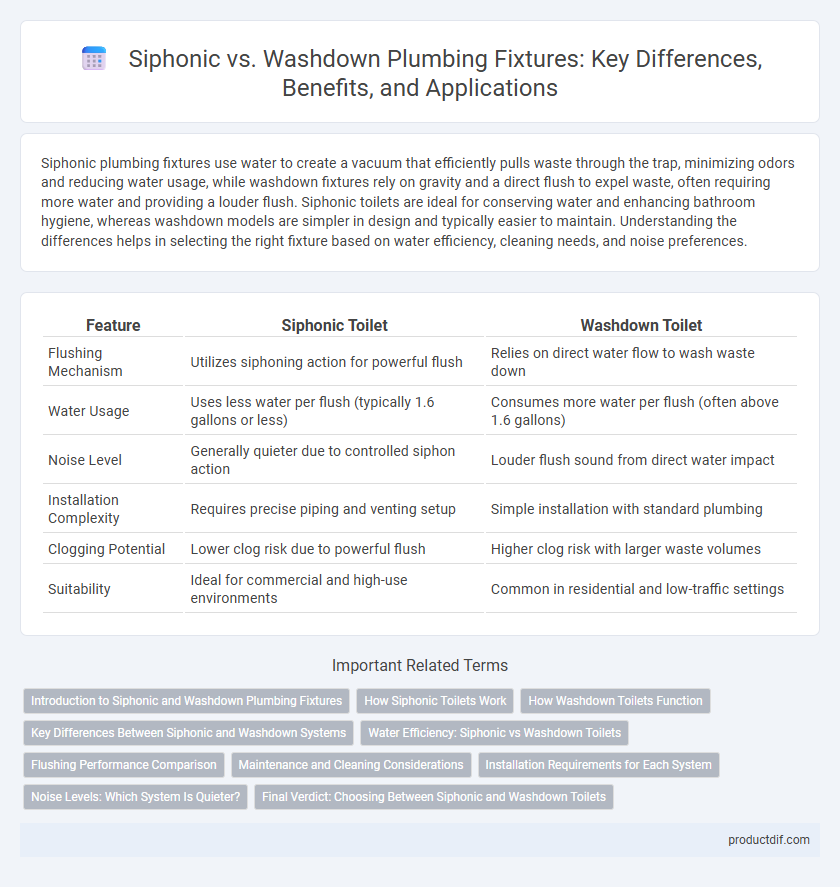 Siphonic vs. Washdown Plumbing Fixtures: Key Differences, Benefits, and Applications