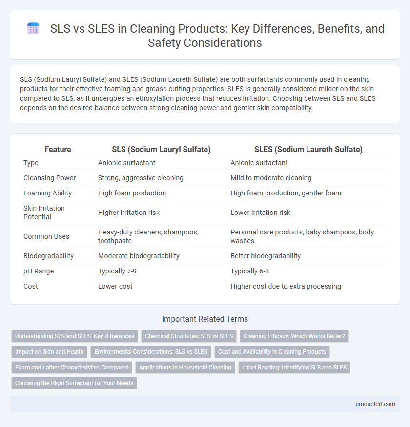 SLS vs SLES in Cleaning Products: Key Differences, Benefits, and Safety Considerations