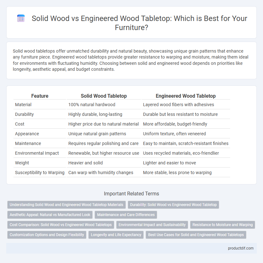 Solid Wood vs Engineered Wood Tabletop: Which is Best for Your Furniture?