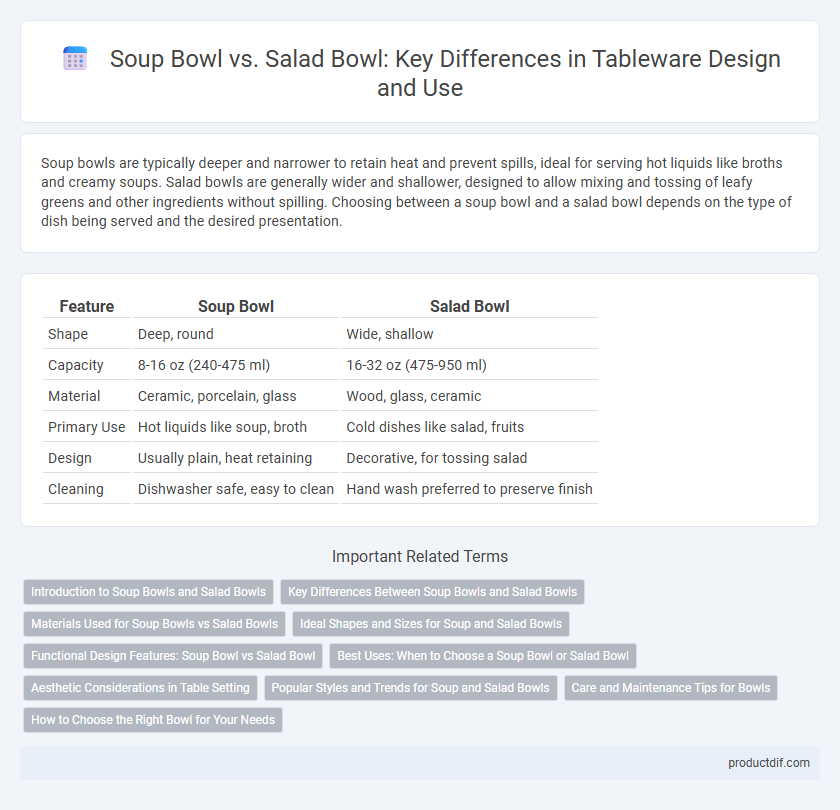 Soup Bowl vs. Salad Bowl: Key Differences in Tableware Design and Use