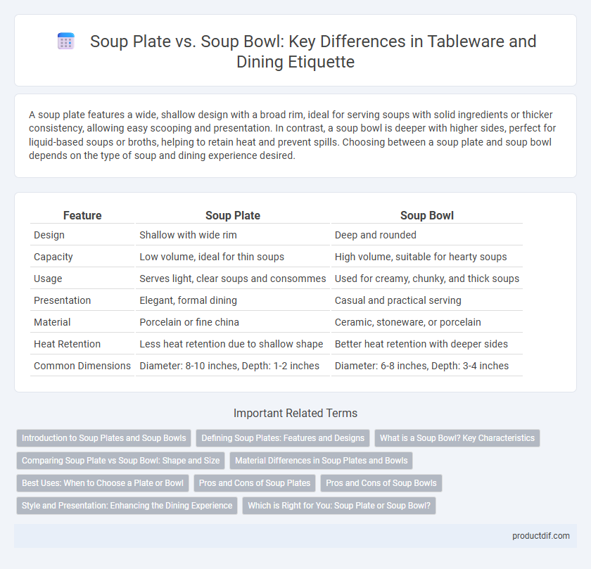 Soup Plate vs. Soup Bowl: Key Differences in Tableware and Dining Etiquette