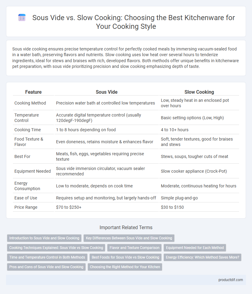 Sous Vide vs. Slow Cooking: Choosing the Best Kitchenware for Your Cooking Style