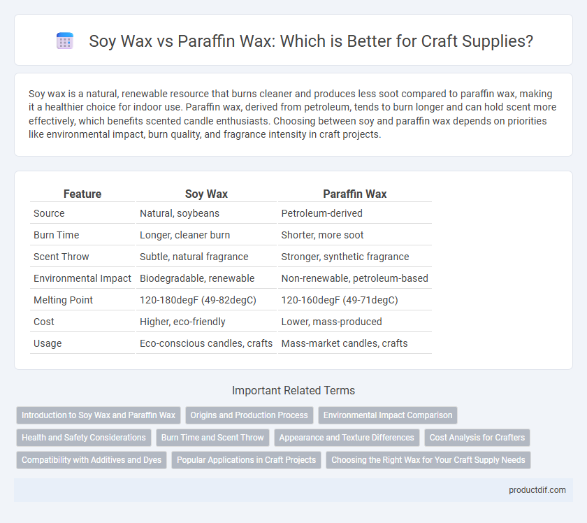 Soy Wax vs Paraffin Wax: Which is Better for Craft Supplies?
