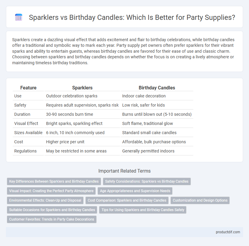 Sparklers vs Birthday Candles: Which Is Better for Party Supplies?