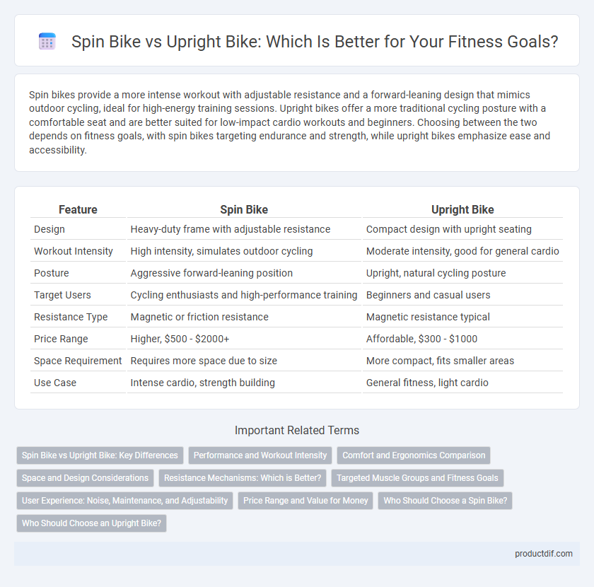 Spin Bike vs Upright Bike: Which Is Better for Your Fitness Goals?