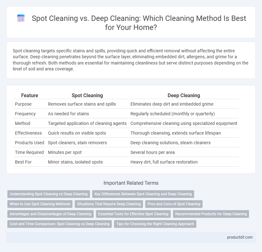 Spot Cleaning vs. Deep Cleaning: Which Cleaning Method Is Best for Your Home?