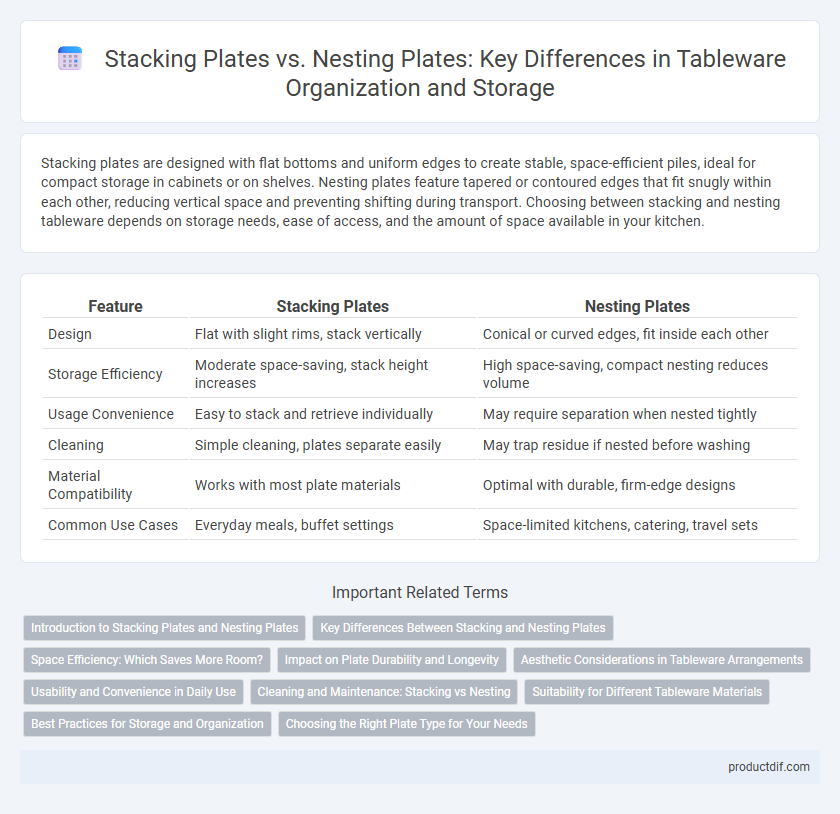 Stacking Plates vs. Nesting Plates: Key Differences in Tableware Organization and Storage