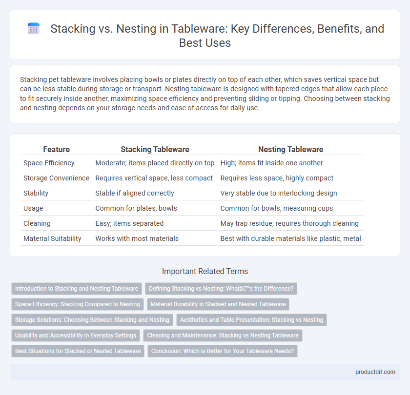 Stacking vs. Nesting in Tableware: Key Differences, Benefits, and Best Uses