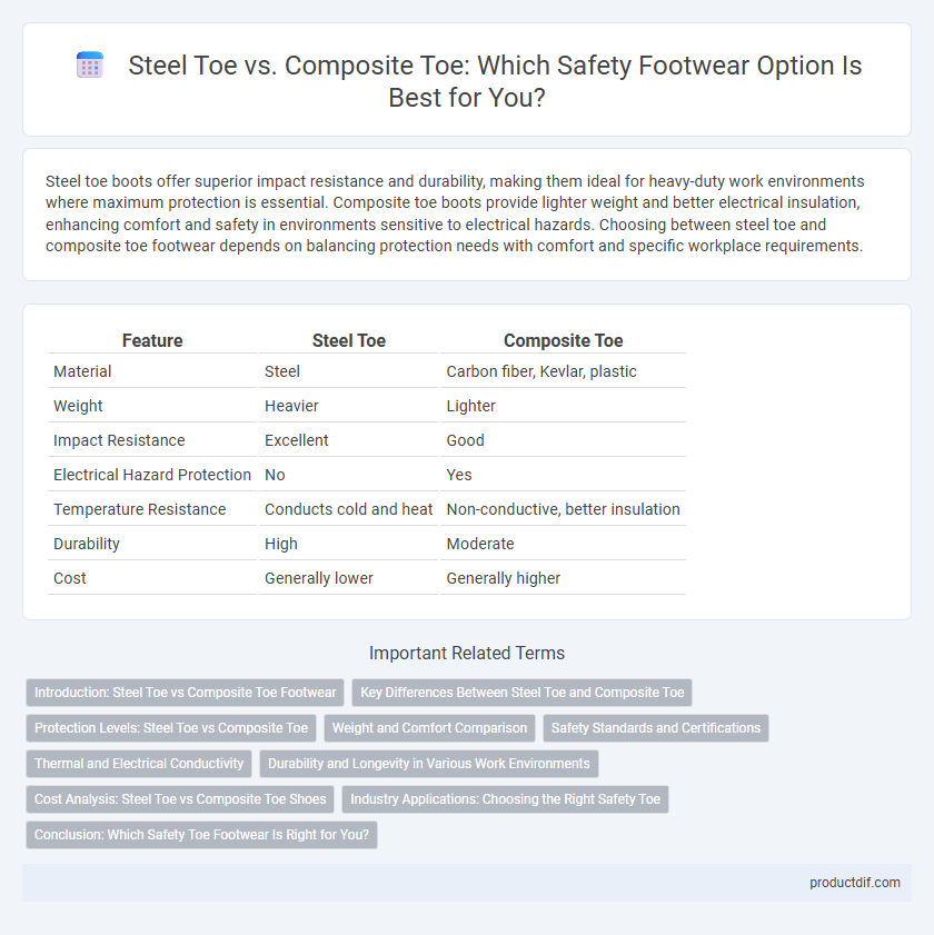 Steel Toe vs. Composite Toe: Which Safety Footwear Option Is Best for You?