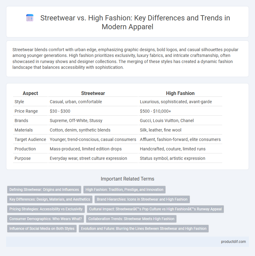 Streetwear vs. High Fashion: Key Differences and Trends in Modern Apparel