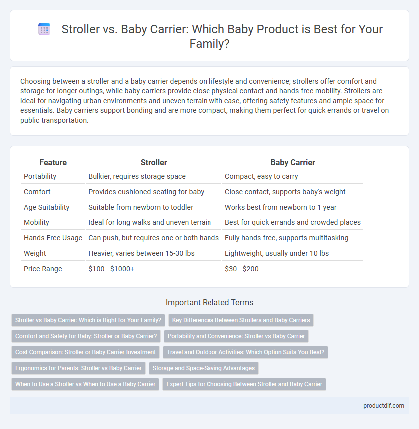 Stroller vs. Baby Carrier: Which Baby Product is Best for Your Family?