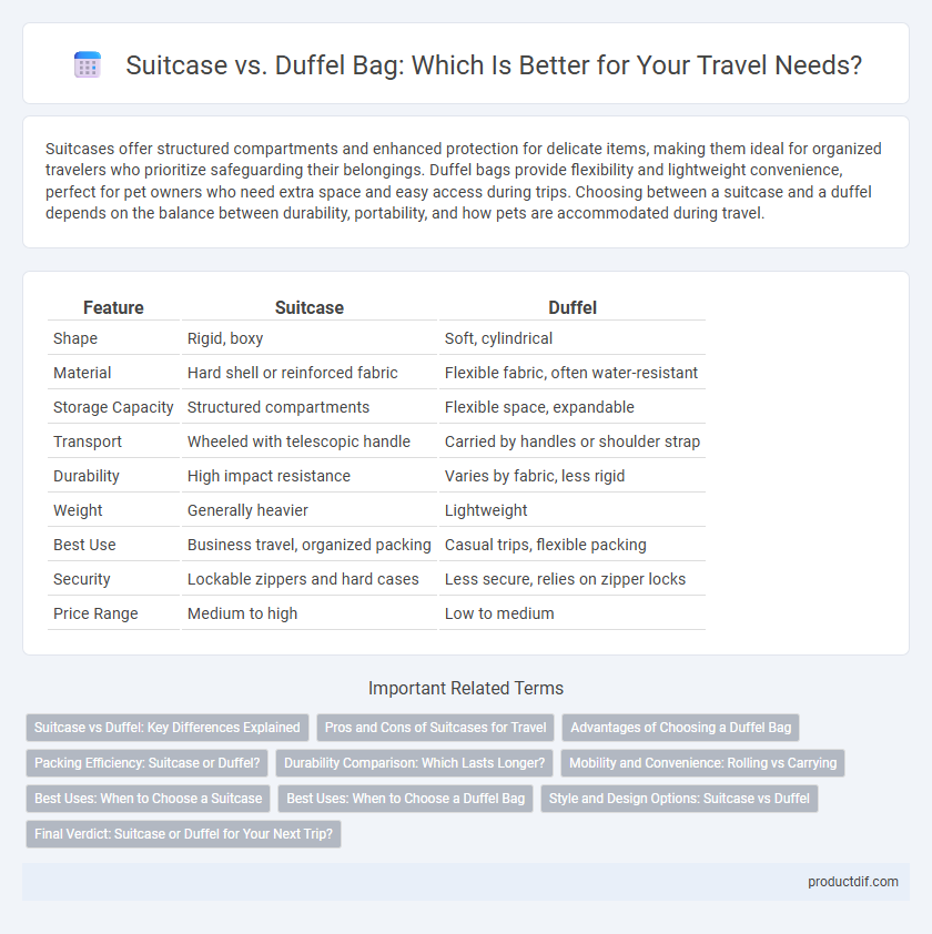 Suitcase vs. Duffel Bag: Which Is Better for Your Travel Needs?