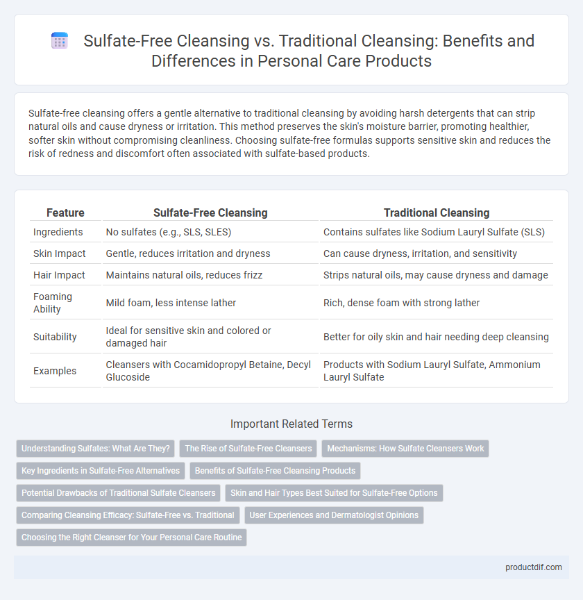 Sulfate-Free Cleansing vs. Traditional Cleansing: Benefits and Differences in Personal Care Products