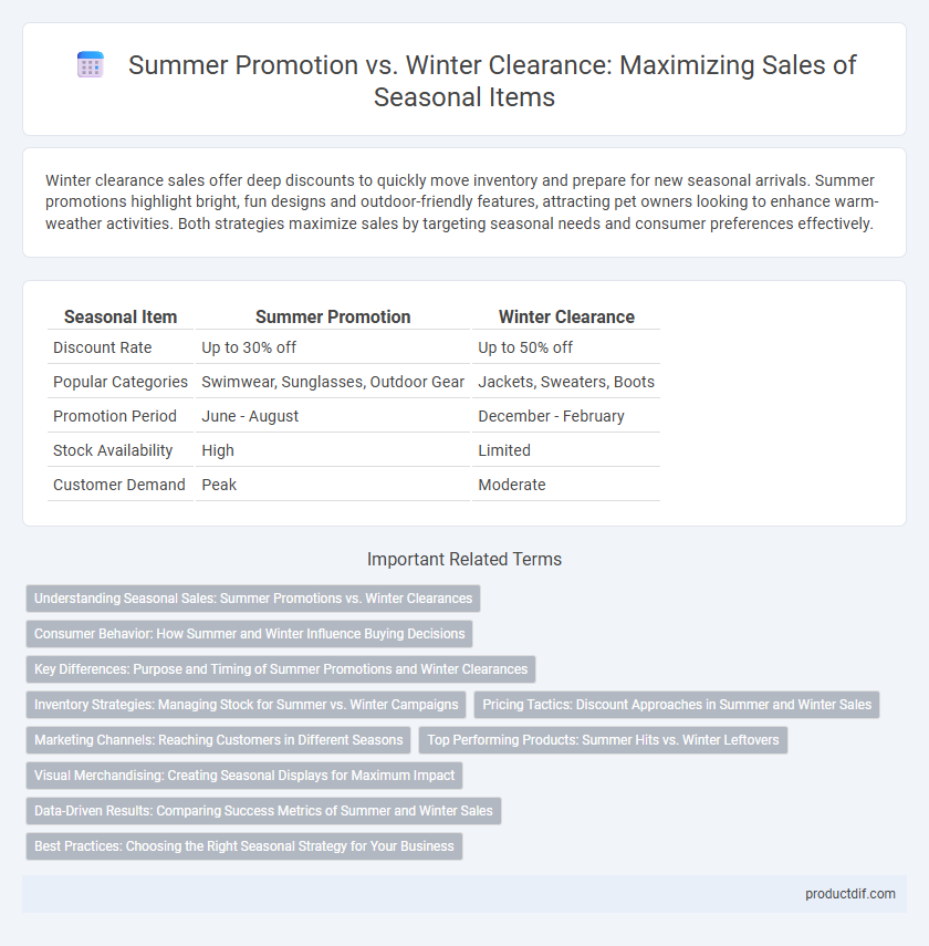 Summer Promotion vs. Winter Clearance: Maximizing Sales of Seasonal Items