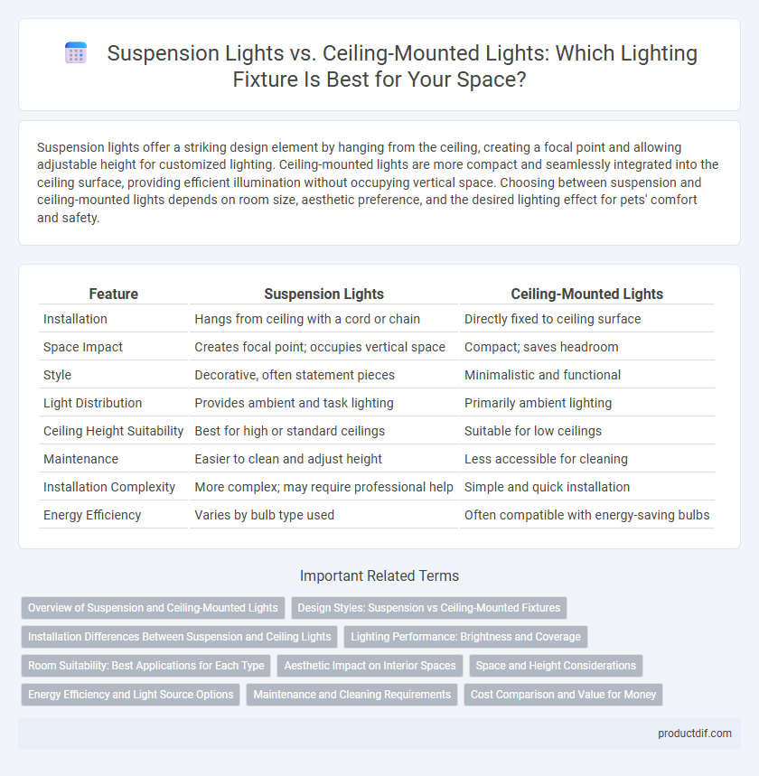 Suspension Lights vs. Ceiling-Mounted Lights: Which Lighting Fixture Is Best for Your Space?