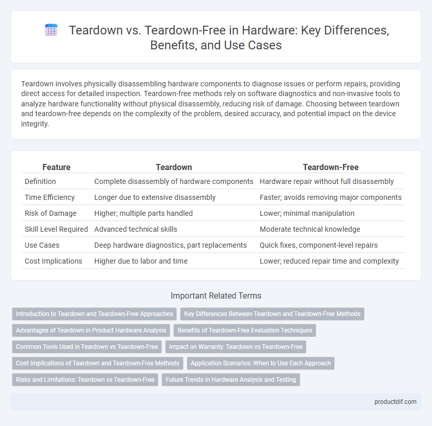 Teardown vs. Teardown-Free in Hardware: Key Differences, Benefits, and Use Cases