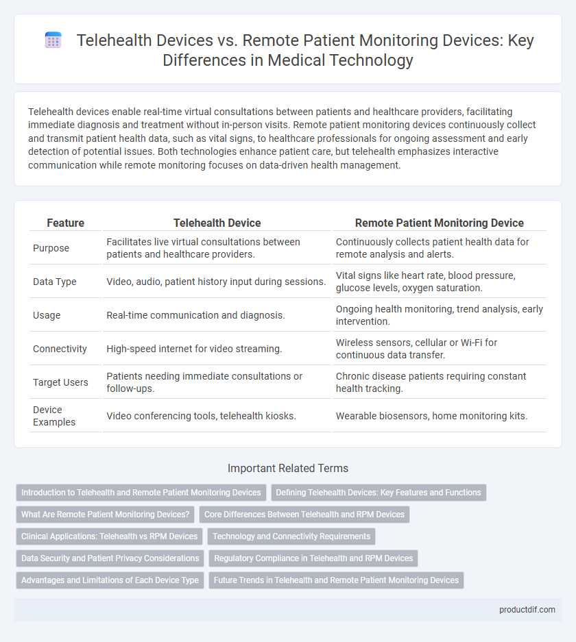 Telehealth Devices vs. Remote Patient Monitoring Devices: Key Differences in Medical Technology
