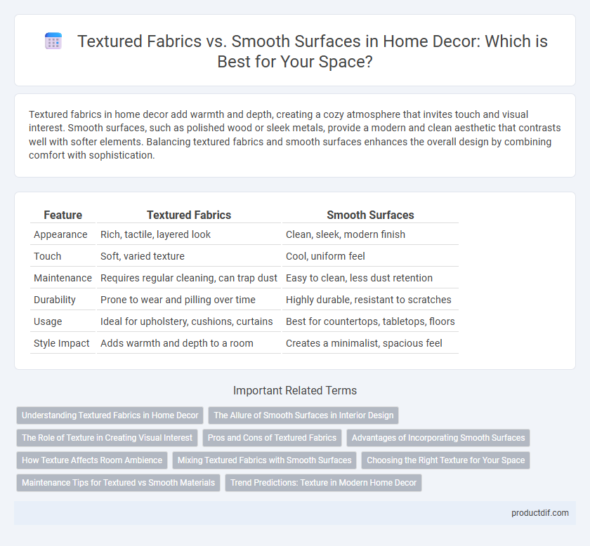 Textured Fabrics vs. Smooth Surfaces in Home Decor: Which is Best for Your Space?