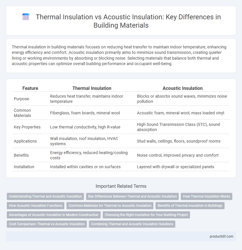 Thermal Insulation vs Acoustic Insulation: Key Differences in Building Materials