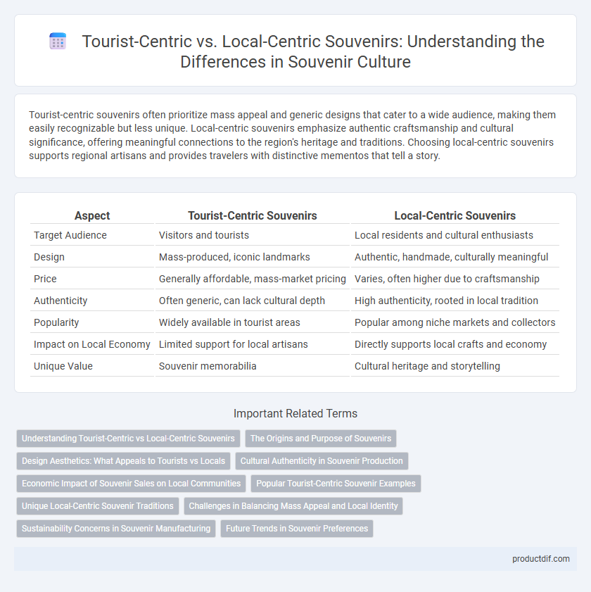 Tourist-Centric vs. Local-Centric Souvenirs: Understanding the Differences in Souvenir Culture