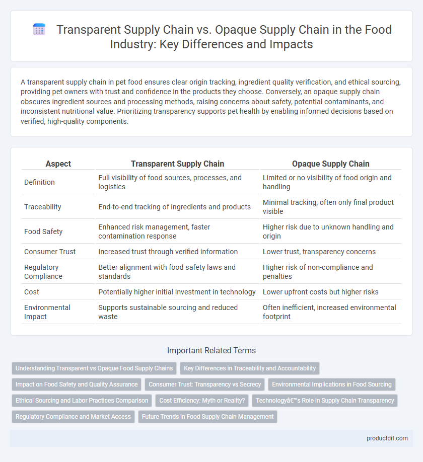 Transparent Supply Chain vs. Opaque Supply Chain in the Food Industry: Key Differences and Impacts