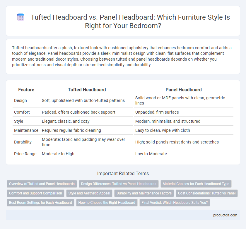 Tufted Headboard vs. Panel Headboard: Which Furniture Style Is Right for Your Bedroom?