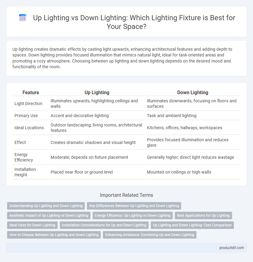 Up Lighting vs Down Lighting: Which Lighting Fixture is Best for Your Space?