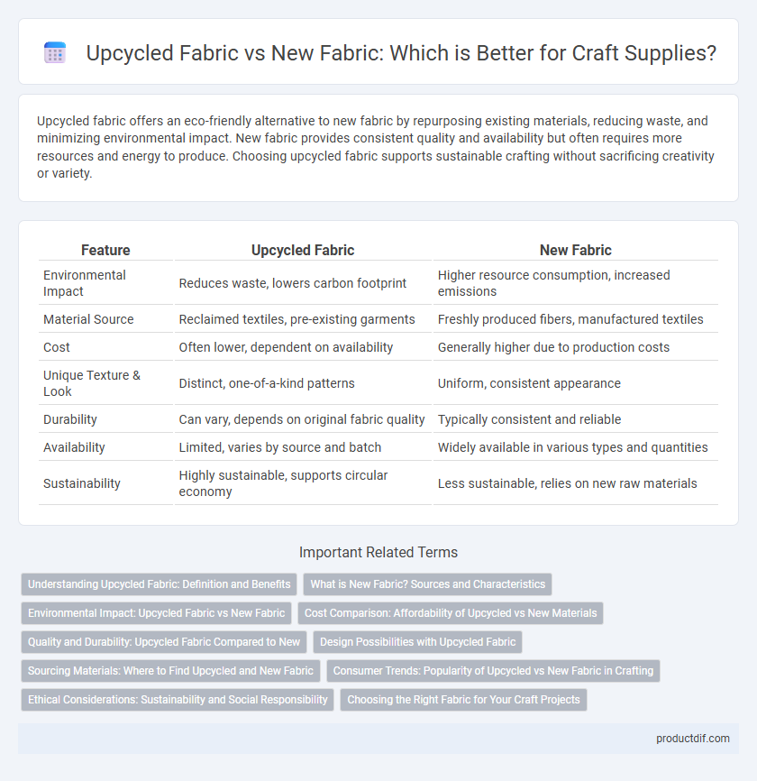 Upcycled Fabric vs New Fabric: Which is Better for Craft Supplies?