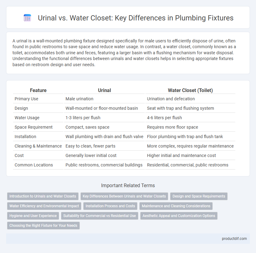 Urinal vs. Water Closet: Key Differences in Plumbing Fixtures