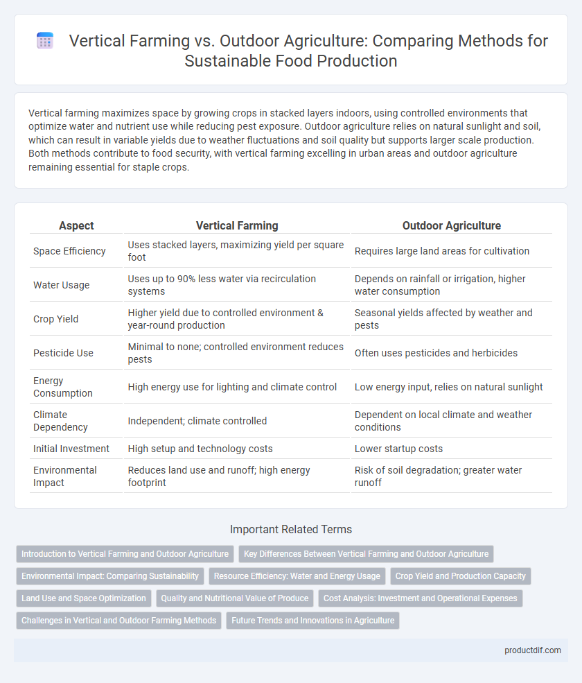 Vertical Farming vs. Outdoor Agriculture: Comparing Methods for Sustainable Food Production