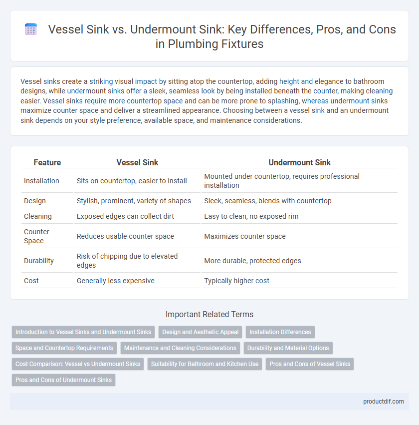 Vessel Sink vs. Undermount Sink: Key Differences, Pros, and Cons in Plumbing Fixtures