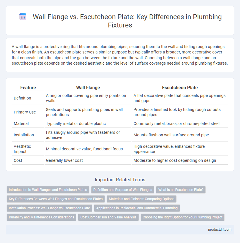 Wall Flange vs. Escutcheon Plate: Key Differences in Plumbing Fixtures